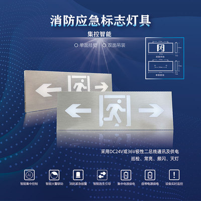 消防应急标志灯具-雾银超薄